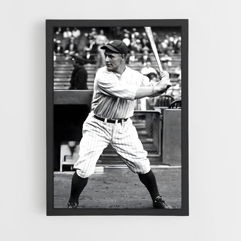 Poster Lou de gehrig – affiche Baseball (vue 2)
